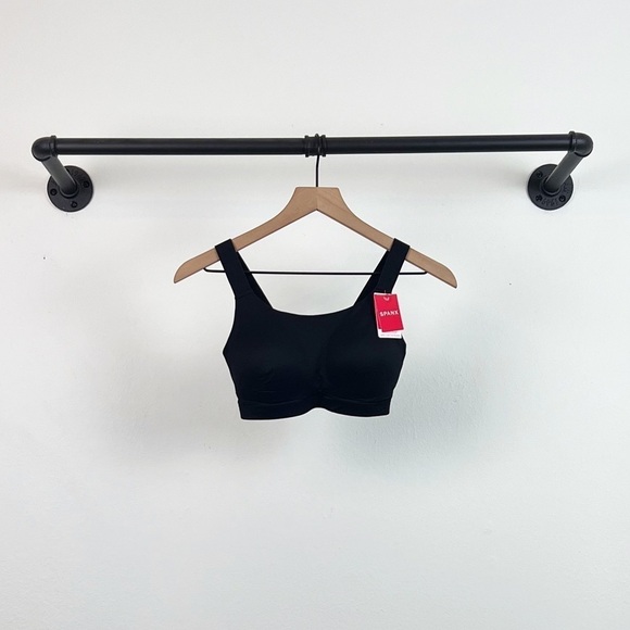 NWT Spanx Brallelujah Lightly Lined Tank Bralette in Black - Picture 4 of 6
